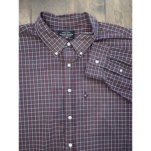 VTG Polo Jeans Co Ralph Lauren Shirt Mens 2XL Button Up Long Sleeve Flag Logo RL